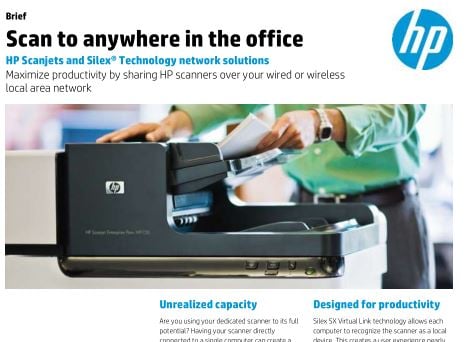 HP Scanjet Scanners and Silex USB Device Servers offering affordable ...
