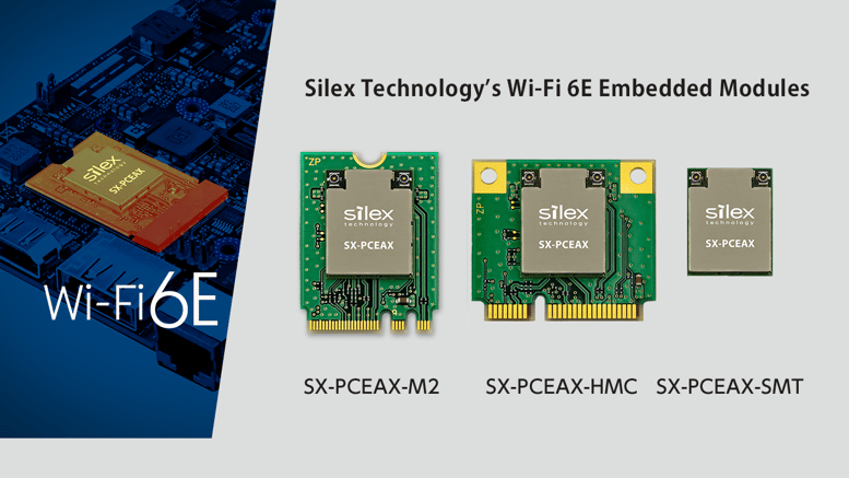 Silex Technology Announces First Wi-Fi 6E Module for Embedded Medical &  Industrial IoT Devices